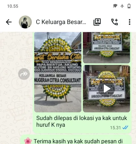 Pengiriman Papan Bunga Duka Manggarai